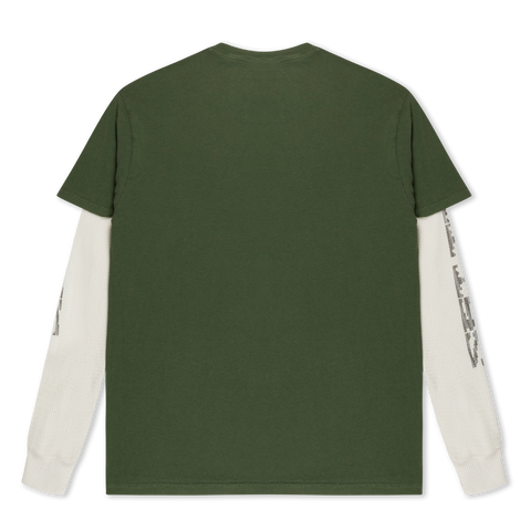 DISTRESSED WAR LAYERED LONGSLEEVE