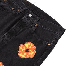 Load image into Gallery viewer, OFFSET TEARS JEAN (BLACK)
