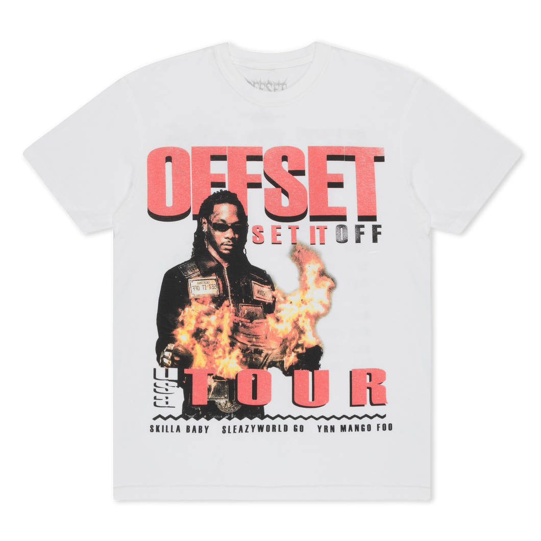 SET IT OFF TOUR NEWS TEE Offset Official Store Set it off tour news tee offset official store