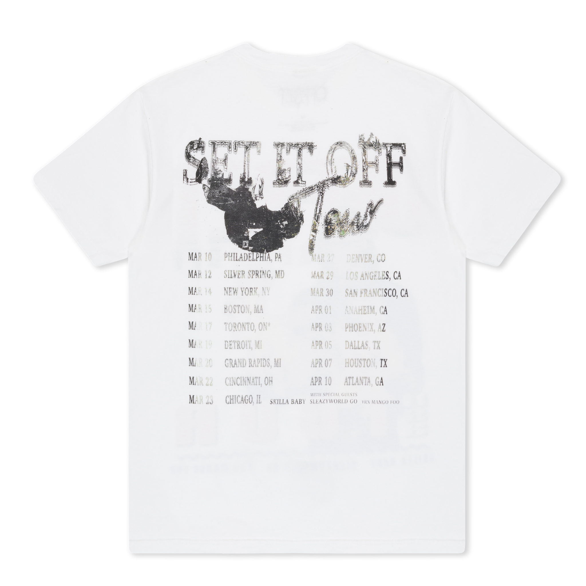 SET IT OFF TOUR NEWS TEE Offset Official Store Set it off tour news tee offset official store